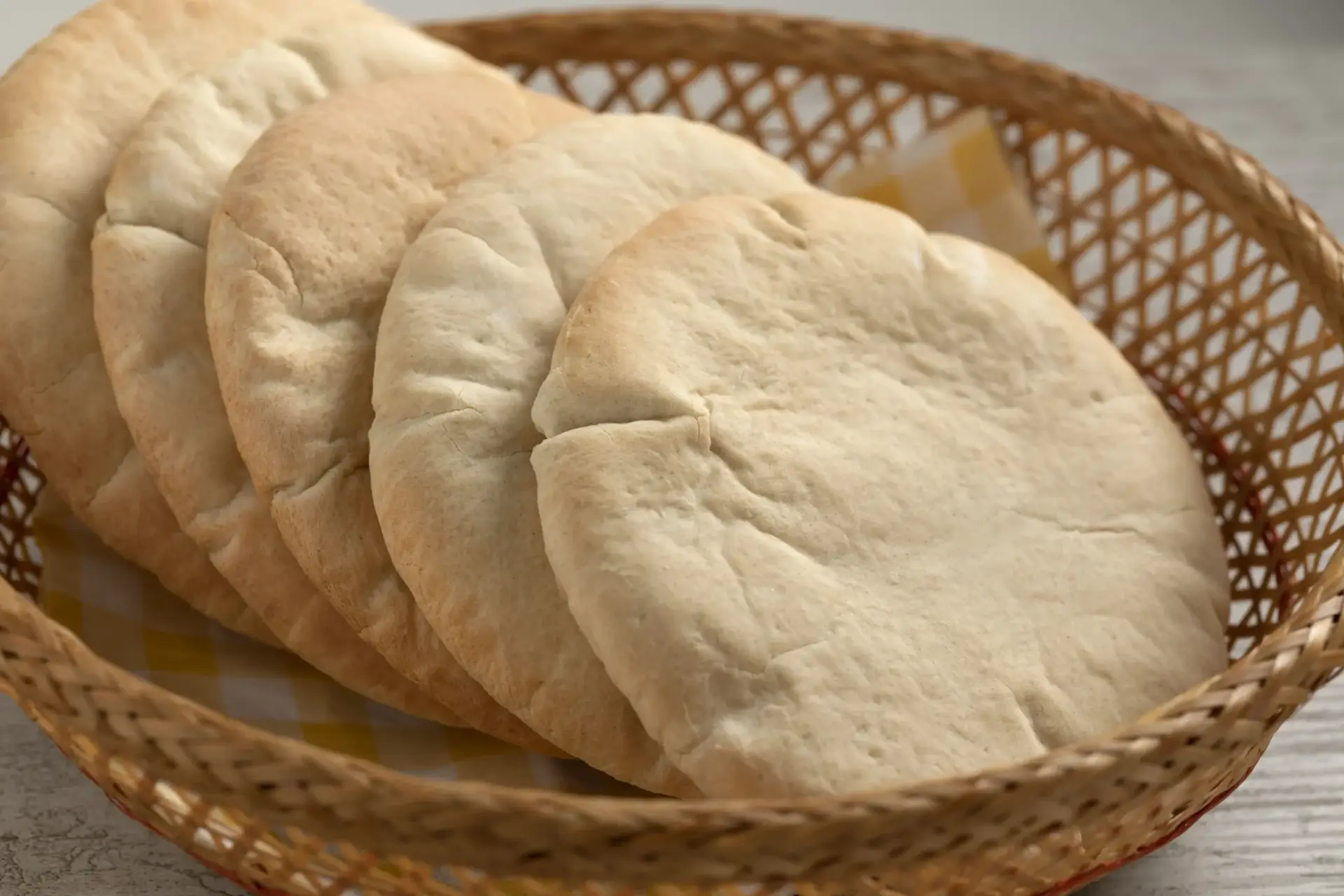 The pocket in pita bread forms during baking, making it perfect for stuffing