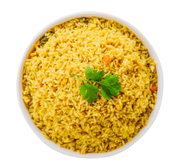 Aromatic rice infused with saffron, a sought after and popular Mediterranean spice.