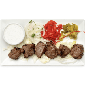 Mediterranean beef steak kabob