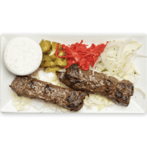 Middle eastern kafta kabob