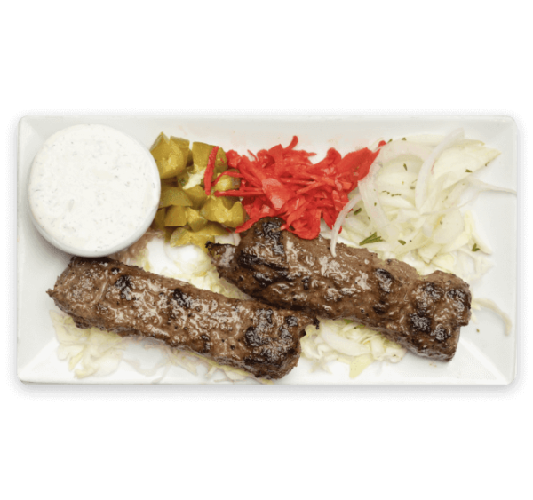 Middle eastern kafta kabob