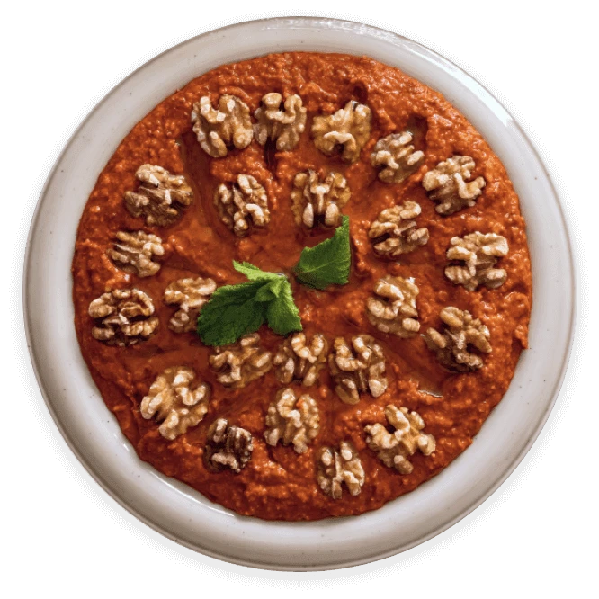 Traditional Lebanese sweet, tangy and spicy dip.