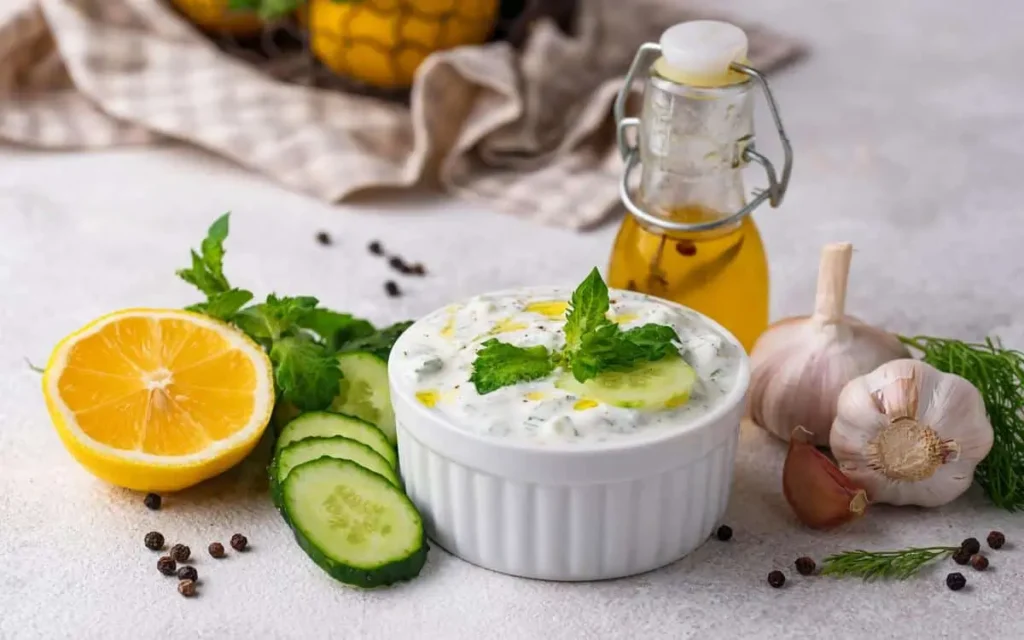 Learn the best tzatziki recipe from Aladdin Mediterranean Cuisine